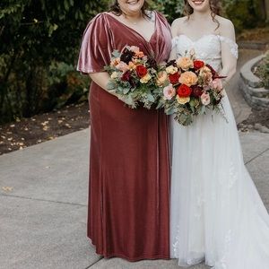 Revelry Gwen Velvet Bridesmaid Dress